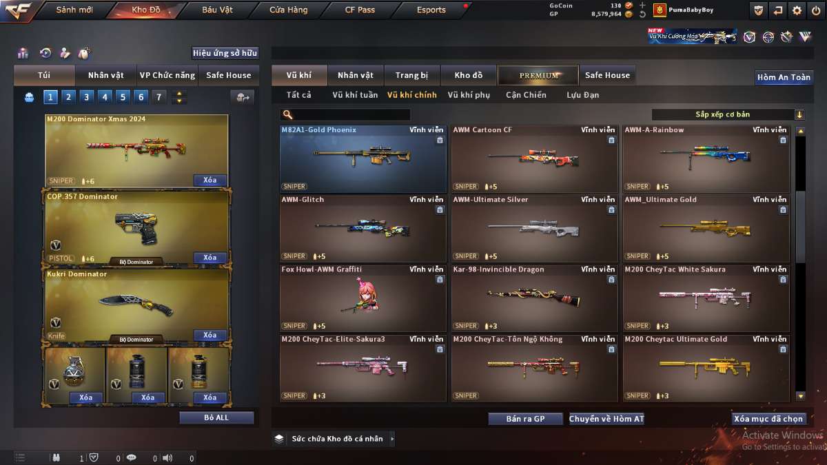 shop acc cf uy tin gia re